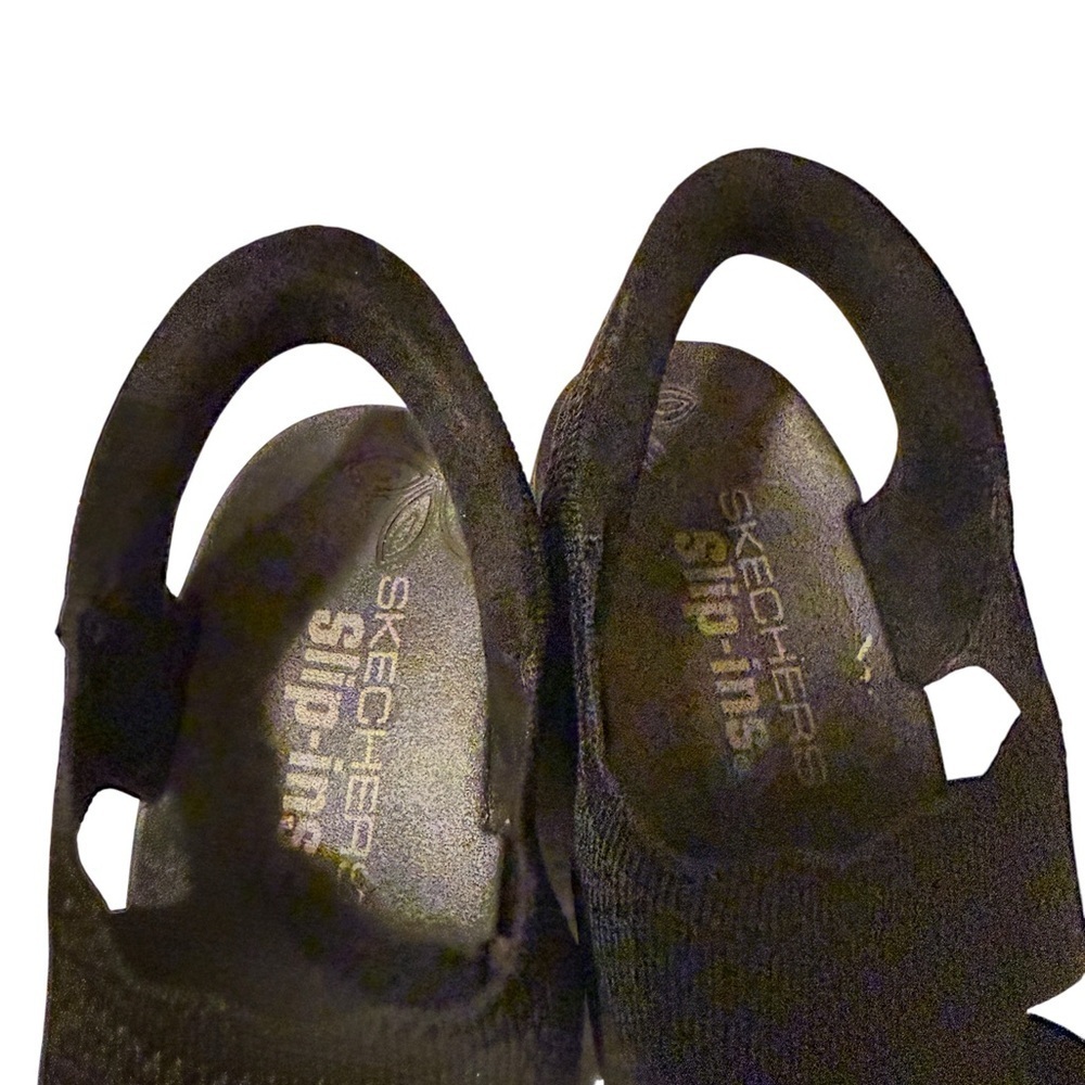 Stylish Skechers Pier-Lite - Slip On by - Hands Free Slip-Ins Black Sandals - Picture 9 of 9